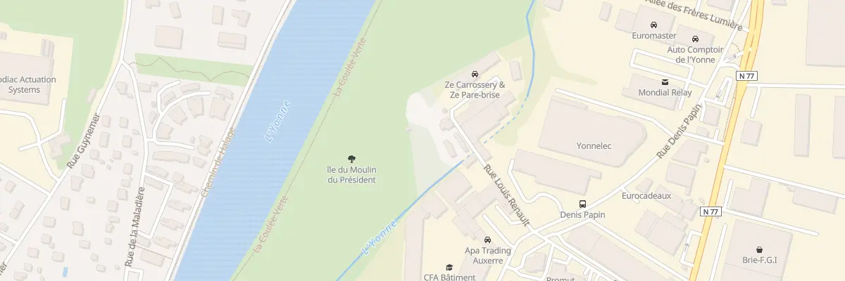 Plan du 8V Rue Louis Renault à Auxerre