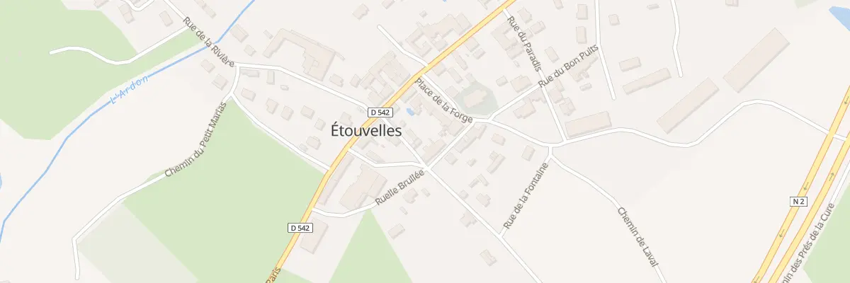 Plan du 4 Rue de l’Ecole à Étouvelles