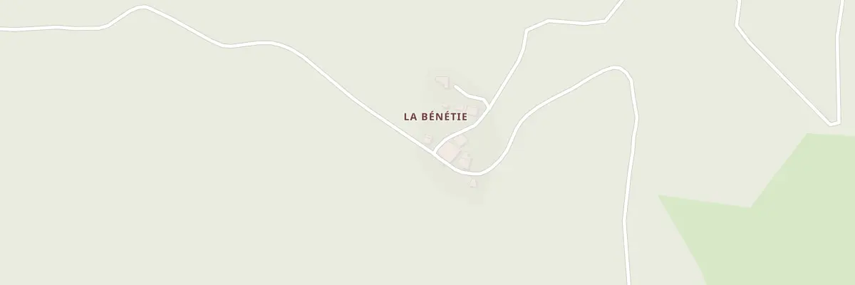 Plan du 5501 La Benetie à Escoutoux