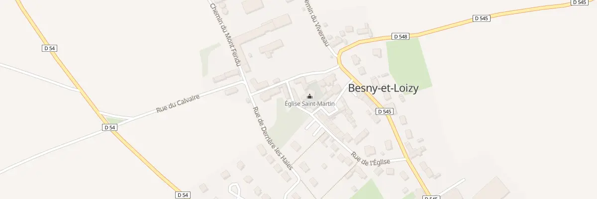 Plan du 18 Rue de l’Eglise à Besny-et-Loizy