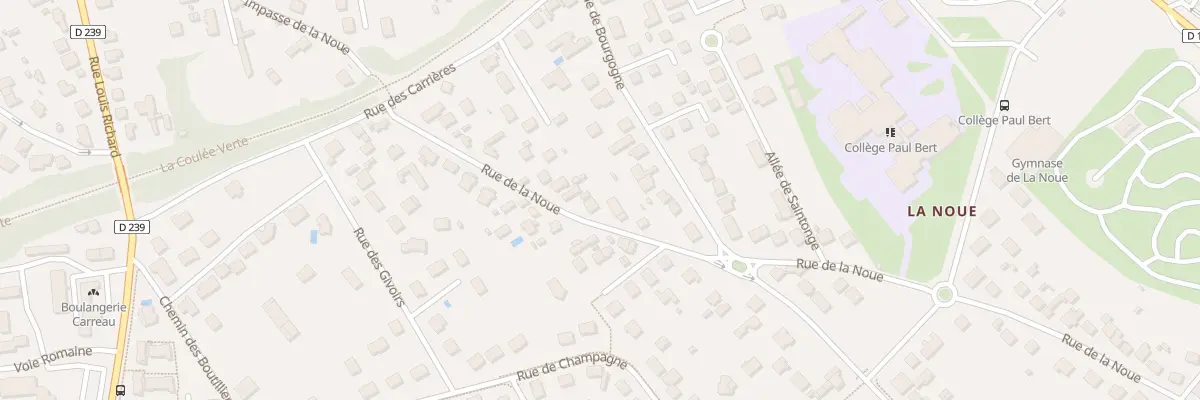 Plan du 19 Rue de la Noue à Auxerre