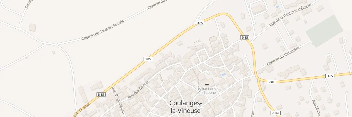 Plan du 4 Rue des Dames à Coulanges-la-Vineuse