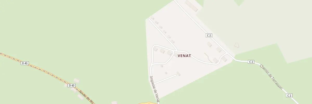 Plan du 5271 Venat à Lachaux