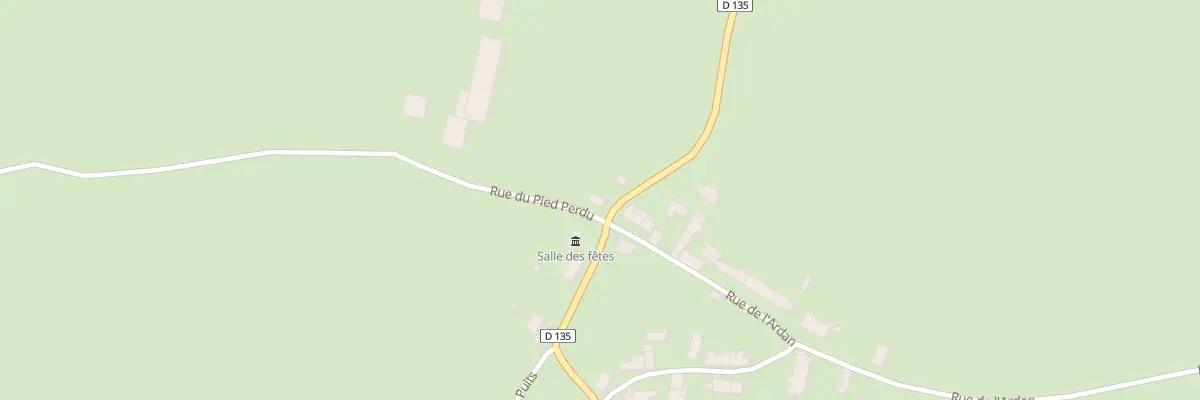 Plan du 1 Rue du Pied Perdu à Héry