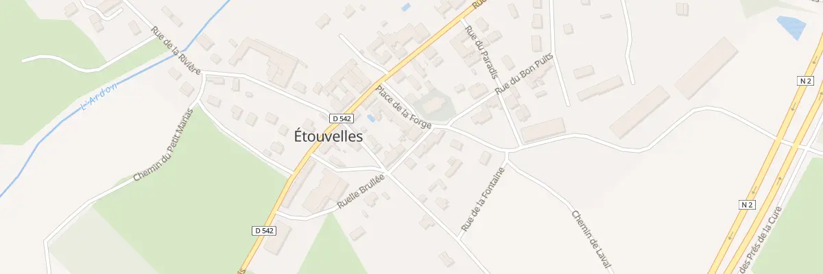Plan du 8 Pl de la Forge à Étouvelles