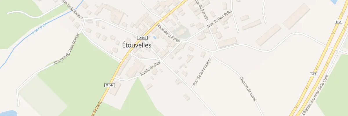 Plan du 5 Rue de l’Ecole à Étouvelles