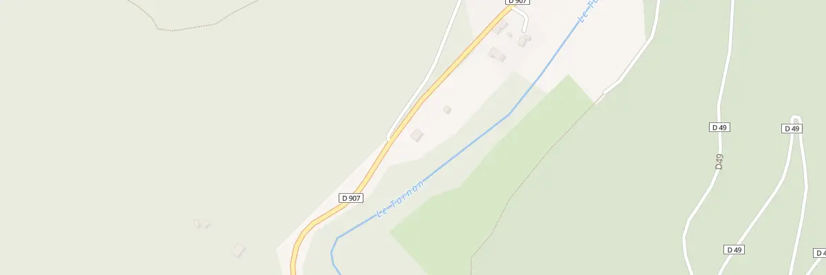 Plan du 3 RD 907 Route de Vébron à Vebron