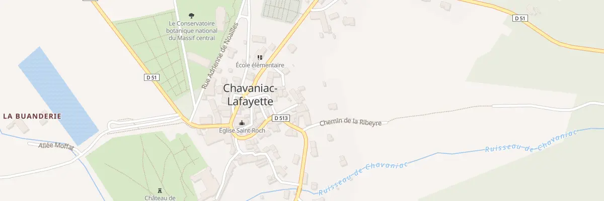 Plan du 5024 Le Bourg à Chavaniac-Lafayette