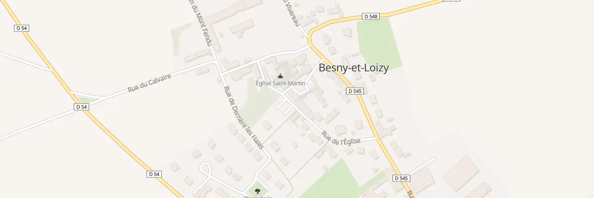Plan du 16 Rue de l’Eglise à Besny-et-Loizy