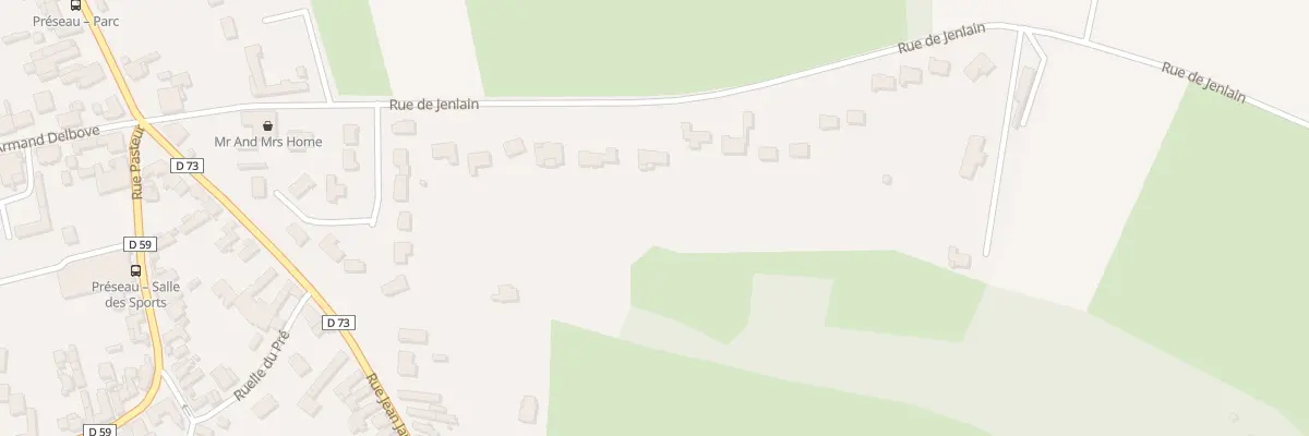 Plan du 14 Rte de Jenlain à Préseau