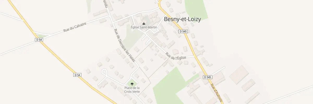 Plan du 11 Rue de l’Eglise à Besny-et-Loizy