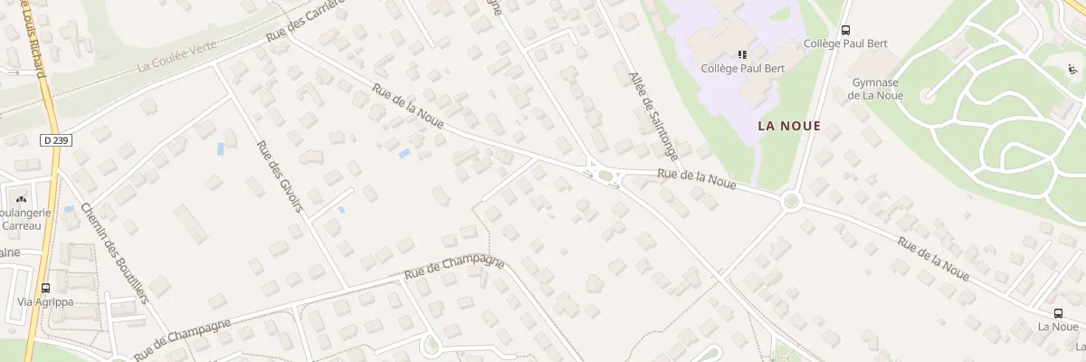 Plan du 34 Rue de la Noue à Auxerre
