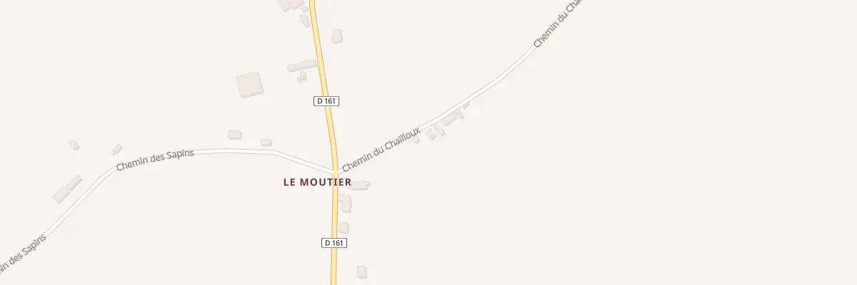Plan du 5100 Le Moutier à Thionne