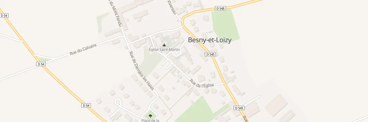 Plan du 12 Rue de l’Eglise à Besny-et-Loizy