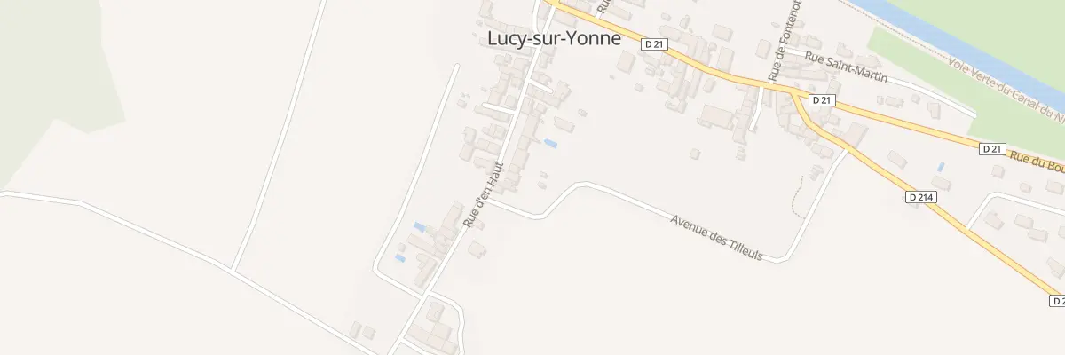 Plan du 25 Rue d’En Haut à Lucy-sur-Yonne