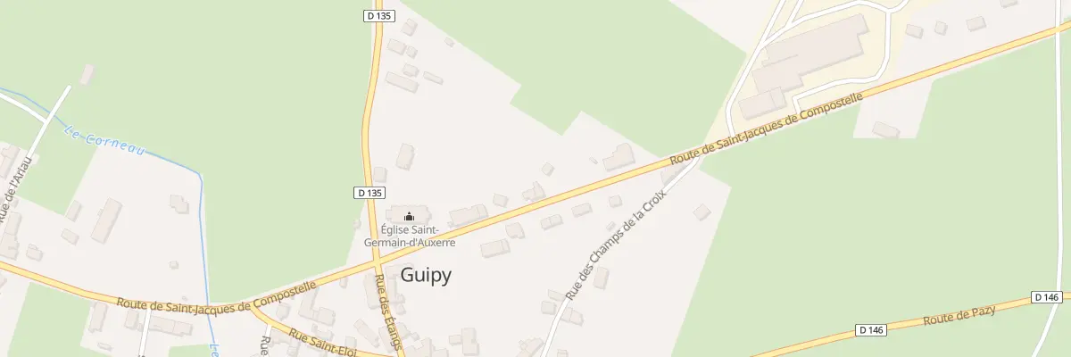 Plan du 113 Le Bourg à Guipy