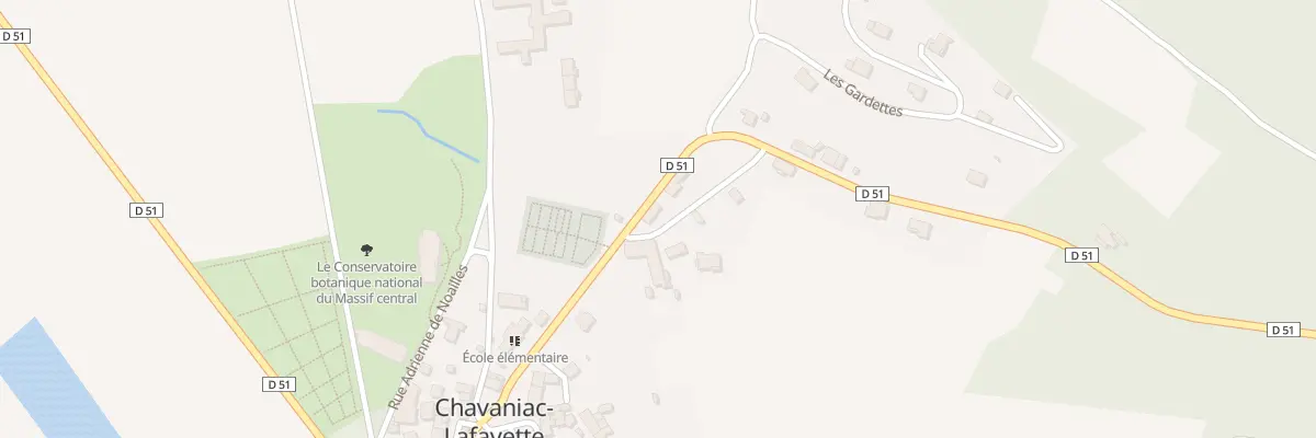 Plan du 5003 Le Bourg à Chavaniac-Lafayette