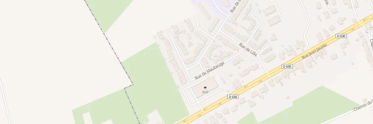 Plan du 1 Rue de Dunkerque Cte Stade à Onnaing