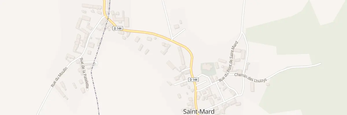 Plan du 2 Sen de la Patelette à Saint-Mard