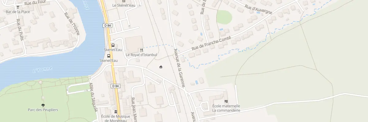 Plan du 2 Rue de Franche-Comté à Monéteau