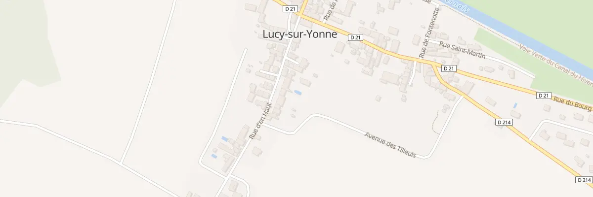 Plan du 21 Rue d’En Haut à Lucy-sur-Yonne