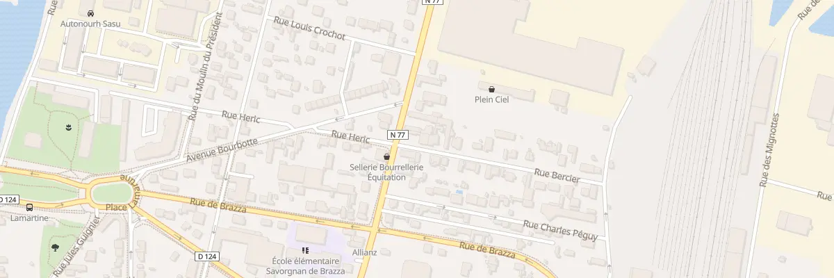 Plan du 1 Rue Bercier à Auxerre