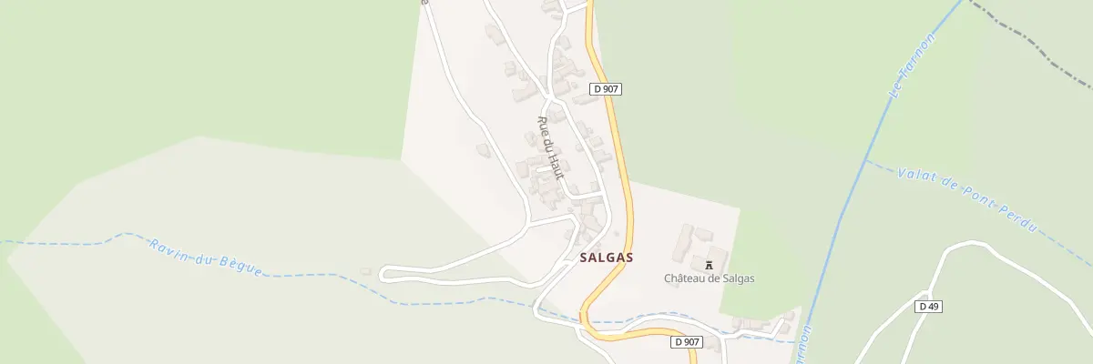 Plan du 5087 Salgas à Vebron