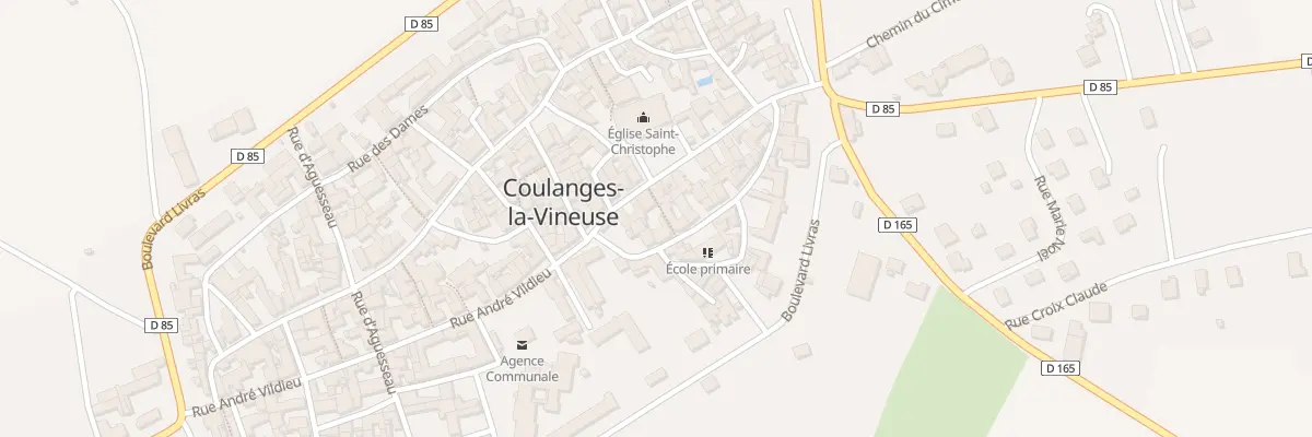 Plan du 23 Rue André Vildieu à Coulanges-la-Vineuse
