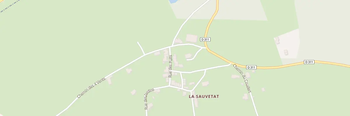 Plan du 5225 La Sauvetat à Aubusson-d’Auvergne