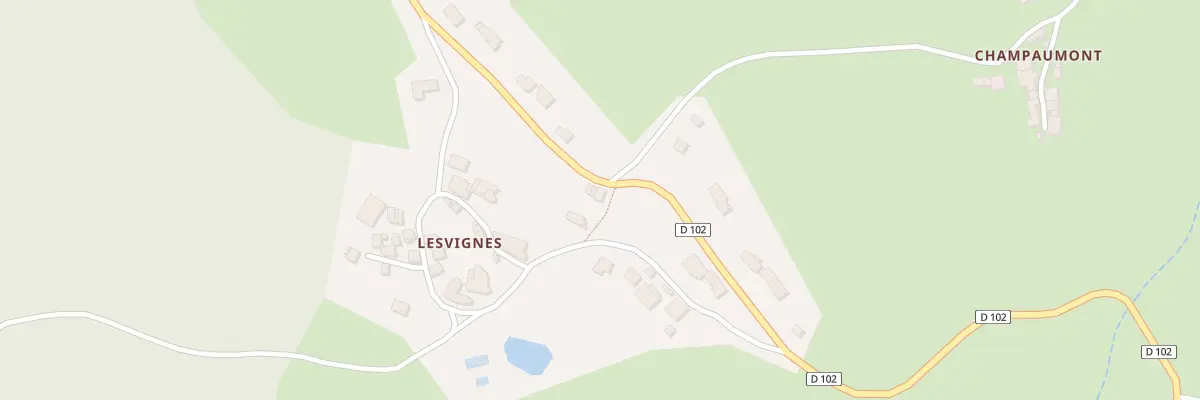 Plan du 5150 Lesvignes à Escoutoux