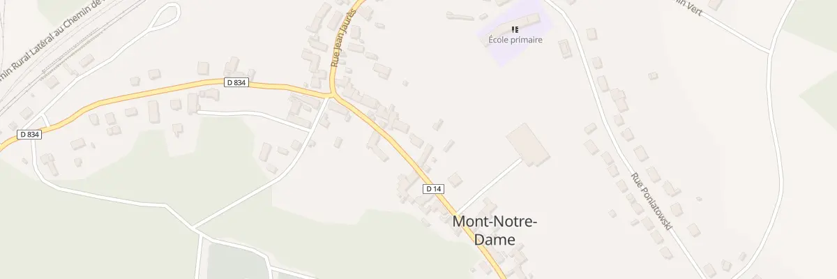 Plan du 34B Rue de Chatillon à Mont-Notre-Dame