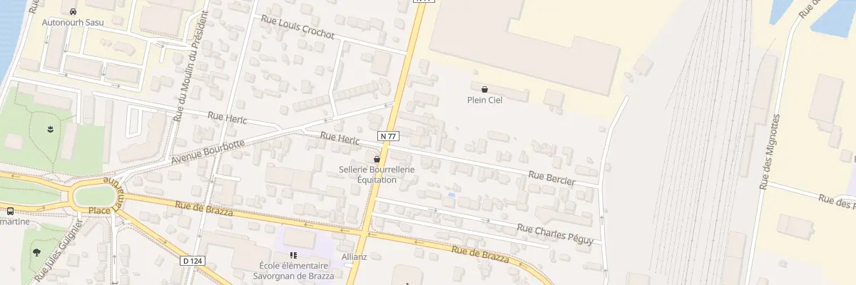Plan du 1B Rue Bercier à Auxerre