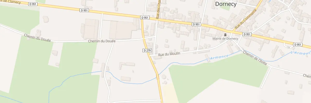 Plan du 4 Rue du Moulin à Dornecy