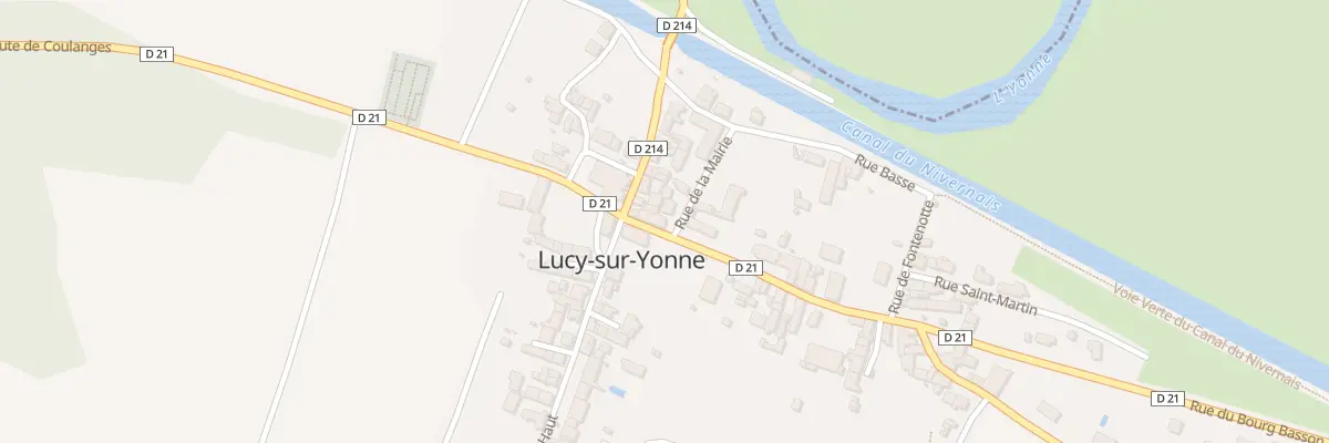 Plan du 3 Rue du Bourg Basson à Lucy-sur-Yonne