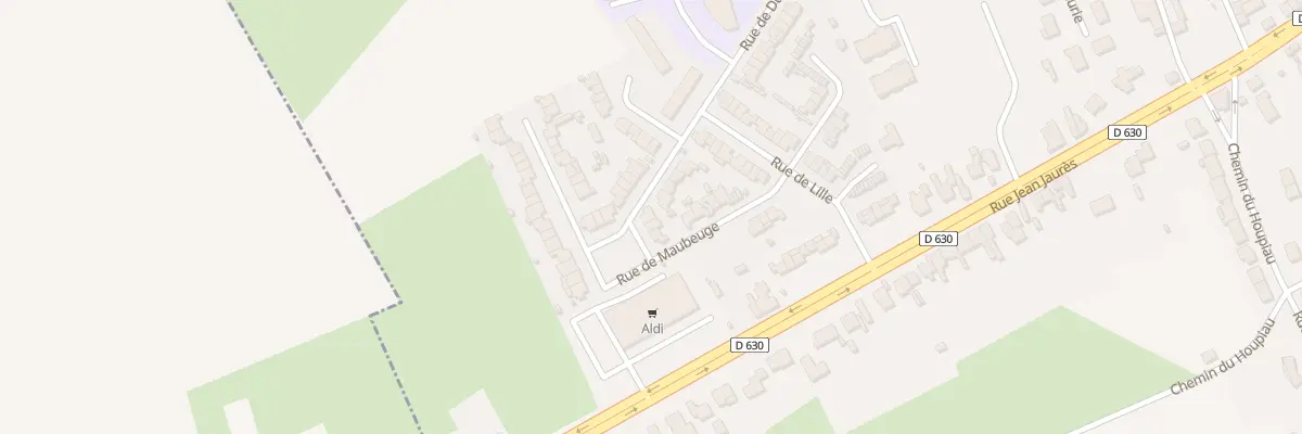 Plan du 6 Rue de Dunkerque Cte Stade à Onnaing