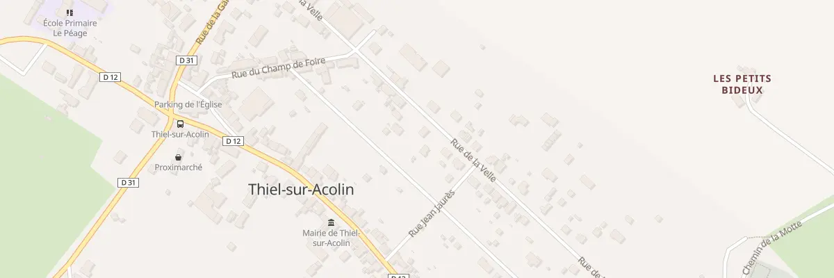 Plan du 16 Rue de la Velle à Thiel-sur-Acolin