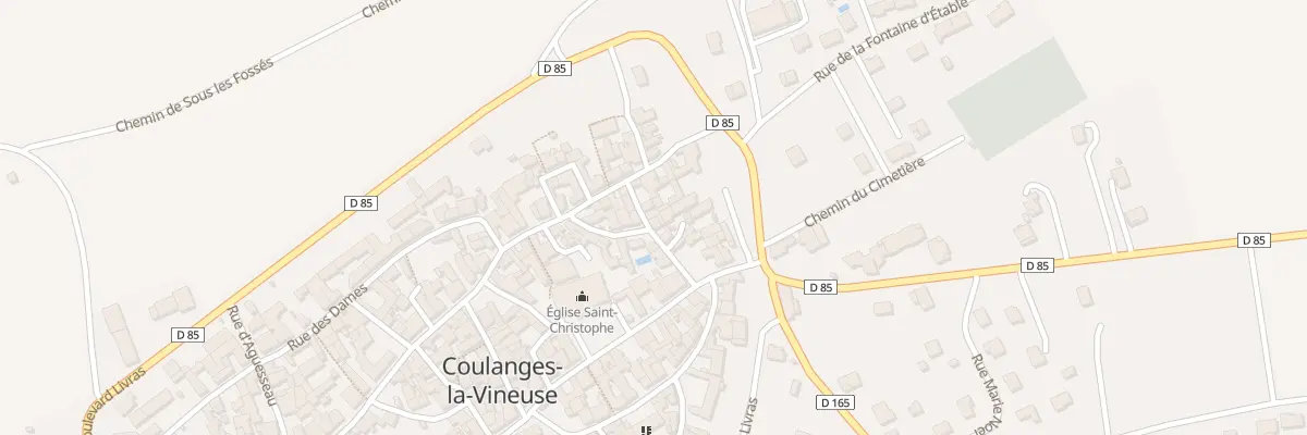 Plan du 125 Le Village à Coulanges-la-Vineuse