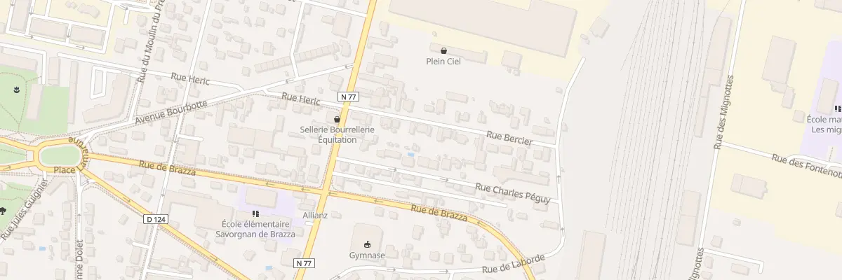 Plan du 6 Rue Bercier à Auxerre