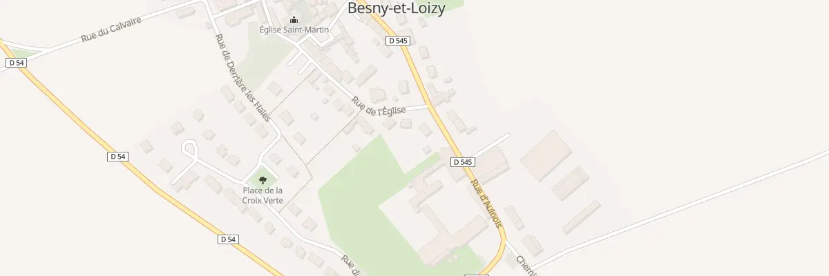 Plan du 17 Rue d’Aulnois à Besny-et-Loizy
