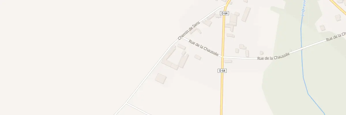 Plan du 1 Che de Sens à Bercenay-le-Hayer