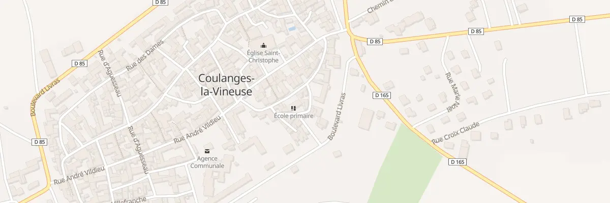 Plan du 233 Le Village à Coulanges-la-Vineuse
