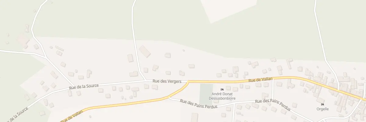 Plan du 2 Rue des Vergers - Vaux à Chemilly-sur-Yonne