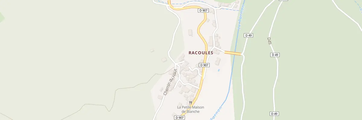 Plan du 5055 Racoules à Vebron