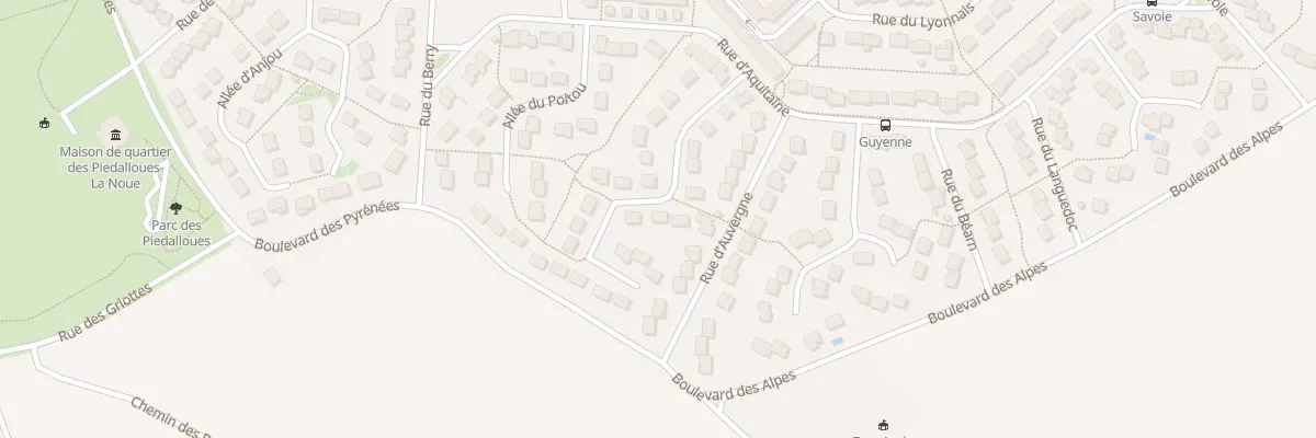 Plan du 15 All du Limousin à Auxerre