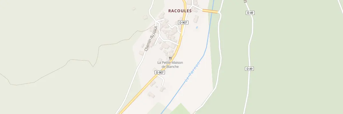 Plan du 5039 Racoules à Vebron
