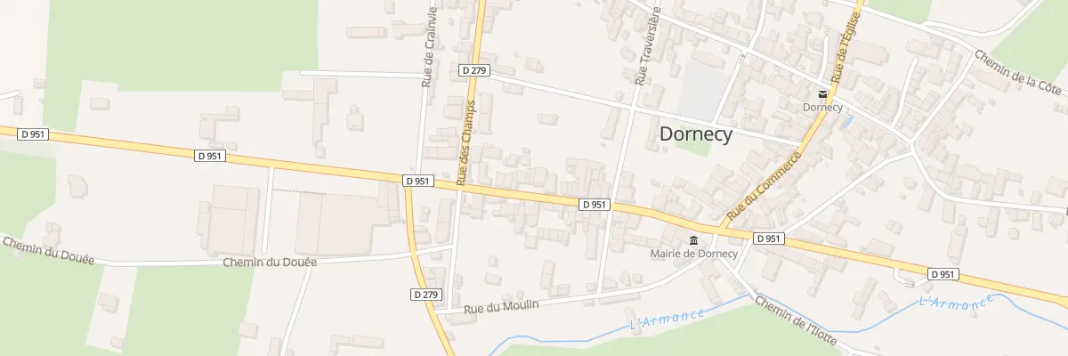 Plan du 24B Rue Marié Davy à Dornecy