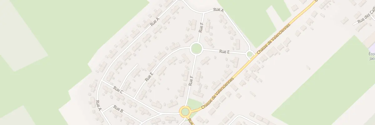 Plan du 9 Chass Val C Voltaire Rue F à Onnaing