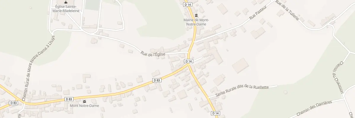 Plan du 1 Rue de l’Eglise à Mont-Notre-Dame