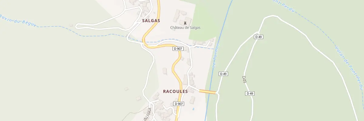 Plan du 5033 Salgas à Vebron