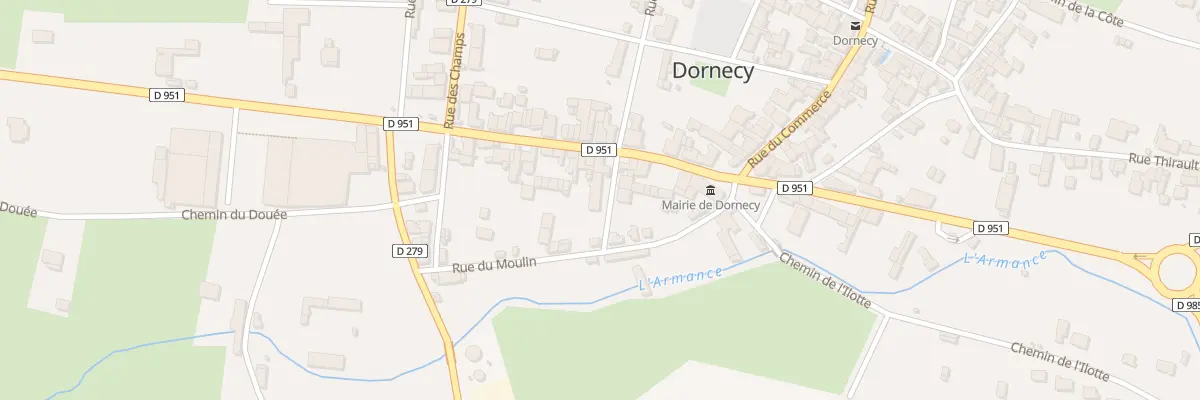 Plan du 14 Rue Traversière à Dornecy